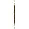 Ekena Millwork Durham Ceiling Medallion (Fits Canopies up to 4 1/4"), Hand-Painted Brass, 31"OD x 1 1/2"P CM31DUBRS - alternate 2